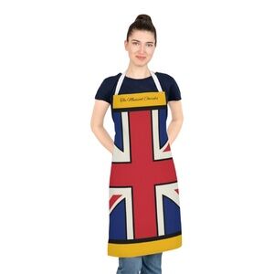 Union Jack Inspired Apron -With Personalization Op
